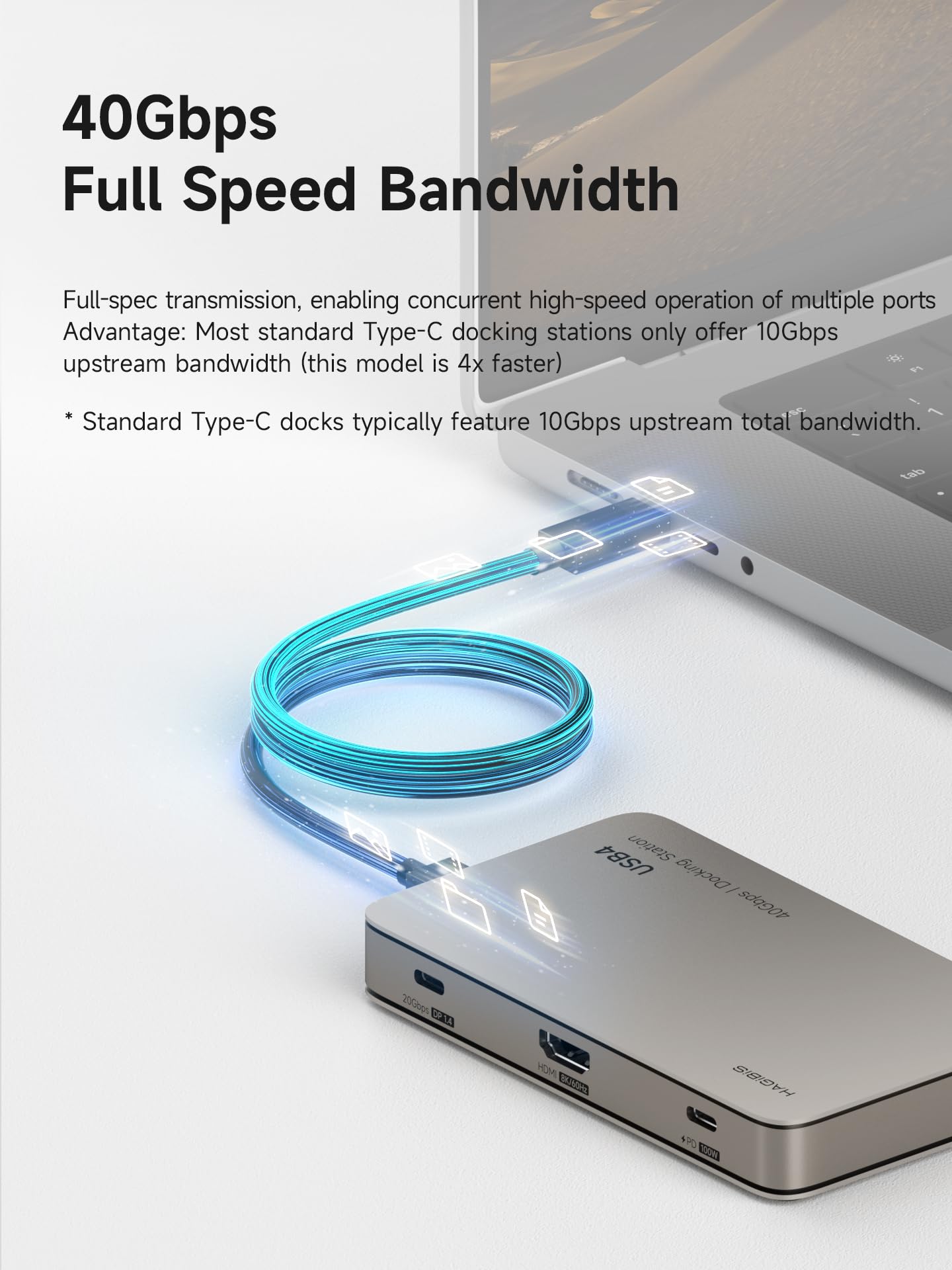 Amazon.co.jp: Hagibis USB4ドッキングステーション 40Gbps USB C