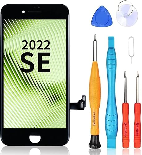 Ayake Reemplazo de pantalla para iPhone SE 2022SE3, digitalizador táctil y pantalla LCD Asselmbly para iPhone SE 2022 4.7 pulgadas con kits de