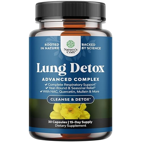Lung Detox Mullein Leaf Capsules - Purifying Mullein Lung Cleanse