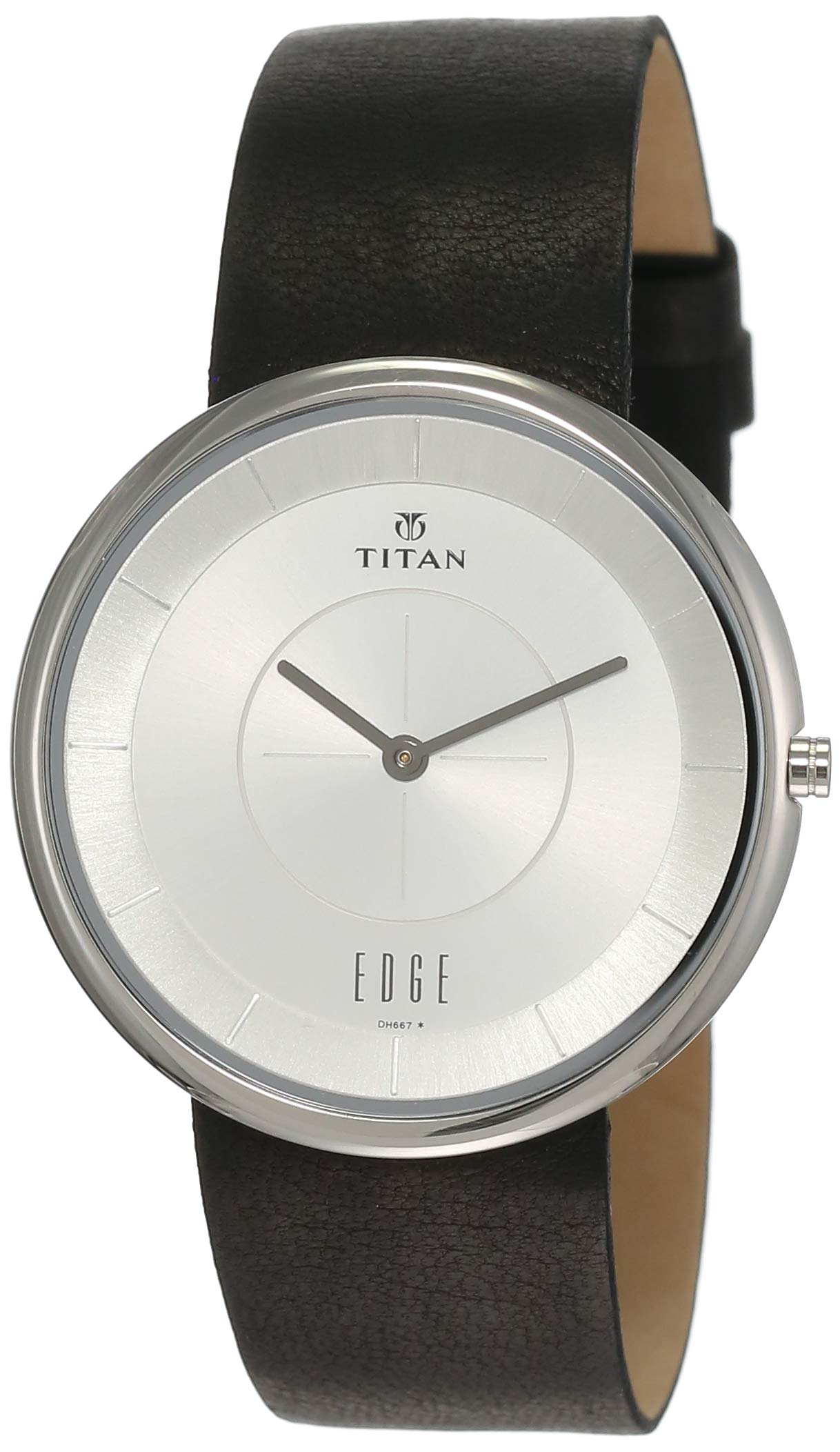 Titan Edge Quartz Analog Silver Dial Leather Strap Watch for Men-NS1780SL01 (B07YQ76G74) Amazon Price History, Amazon Price Tracker