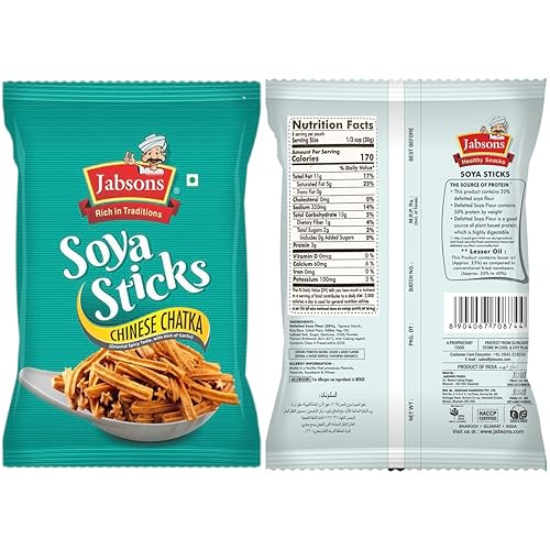 Miniatura 5 de Jabsons - Palitos de soja (paquete de 3), 6.35 oz x 3 (variedad MIX)