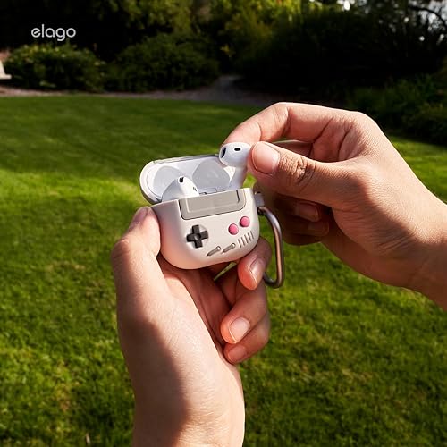Miniatura 9 de elago AW5 - Funda compatible con AirPods de 4 generación (2024), compatible con AirPods 4, funda clásica retro con diseño de consola de juegos