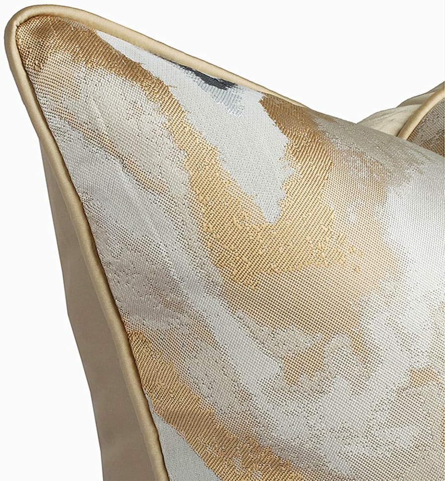 Gold Decorative Throw Pillow Covers,22x22, Modern, Stylish,Unique,Decorative Cover Pillow Covers for Couch,Sofa,Bed,Home Decor (Gold,22X22inch)