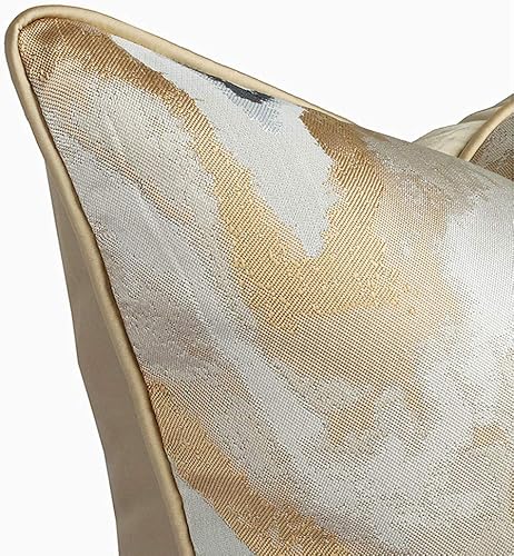 Miniatura 10 de Fundas de cojín decorativas geométricas negras de 18 x 18 pulgadas, fundas de cojín europeas modernas de lujo para sofá, cama, sala de estar