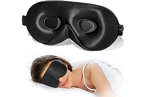 Upgrade 100% Silk 3D Contour Sleep Mask