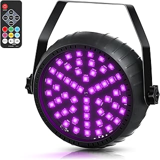 Rechargeable Strobe Lights for Parties Wireless LED Halloween Strobe Light Battery Powered, Remote Control & Sound Activated RGB DJ Strobe Light for Party Room DJ Stage Dance Wedding (1Pack)