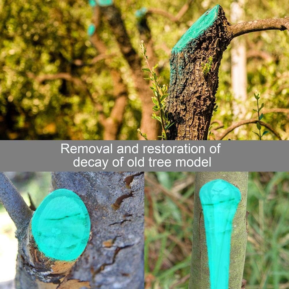 Alvinlite 300g Tree Wound Pruning Sealer with Brush, Tree Wound Dressing for Pruned and Damaged Trees, Tree Shrub Seal Repair Paste, Ready to Use Protective Seal for Trees, Shrubs