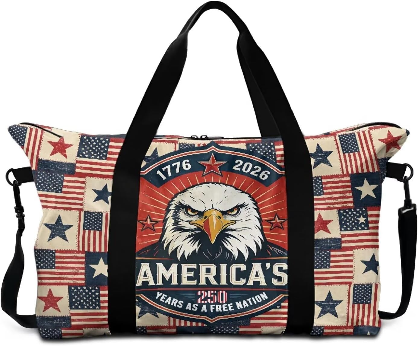 Tropical Island Painting Foldable Travel Duffle Bag for Women, Ocean Sailboat Palm Flowers Lightweight Overnight Carry-On Bag, Fits Underseat Airline Size