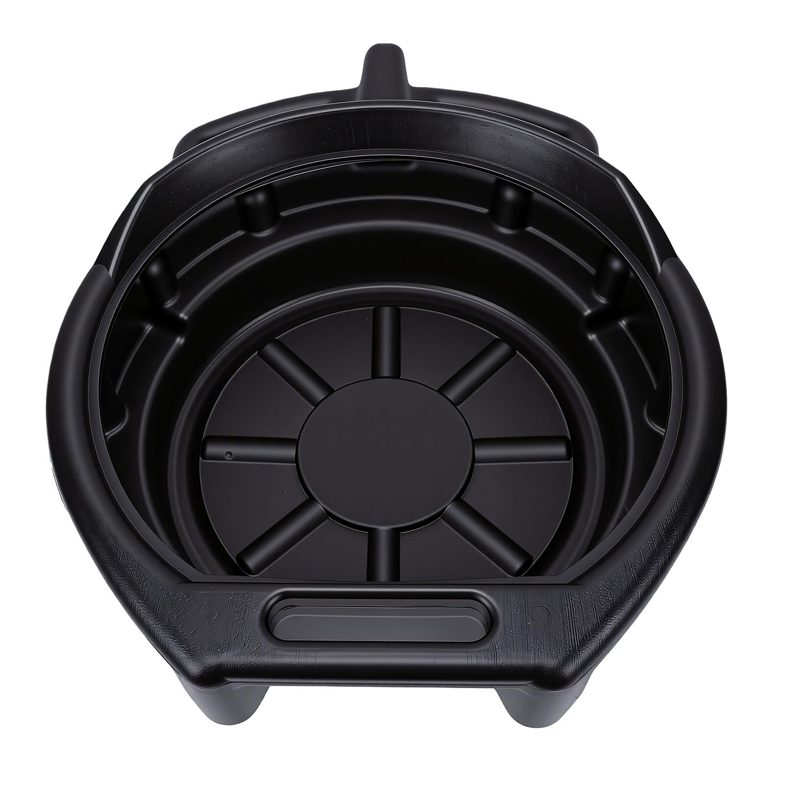 Keenso Bandeja de Drenaje de Aceite, Bandeja de Goteo de Aceite PP 15L 3.96 Galones con Boquilla Antisalpicaduras, Colector de Fluido para Coche, Motocicleta, Camión, Mantenimiento, Garaje,