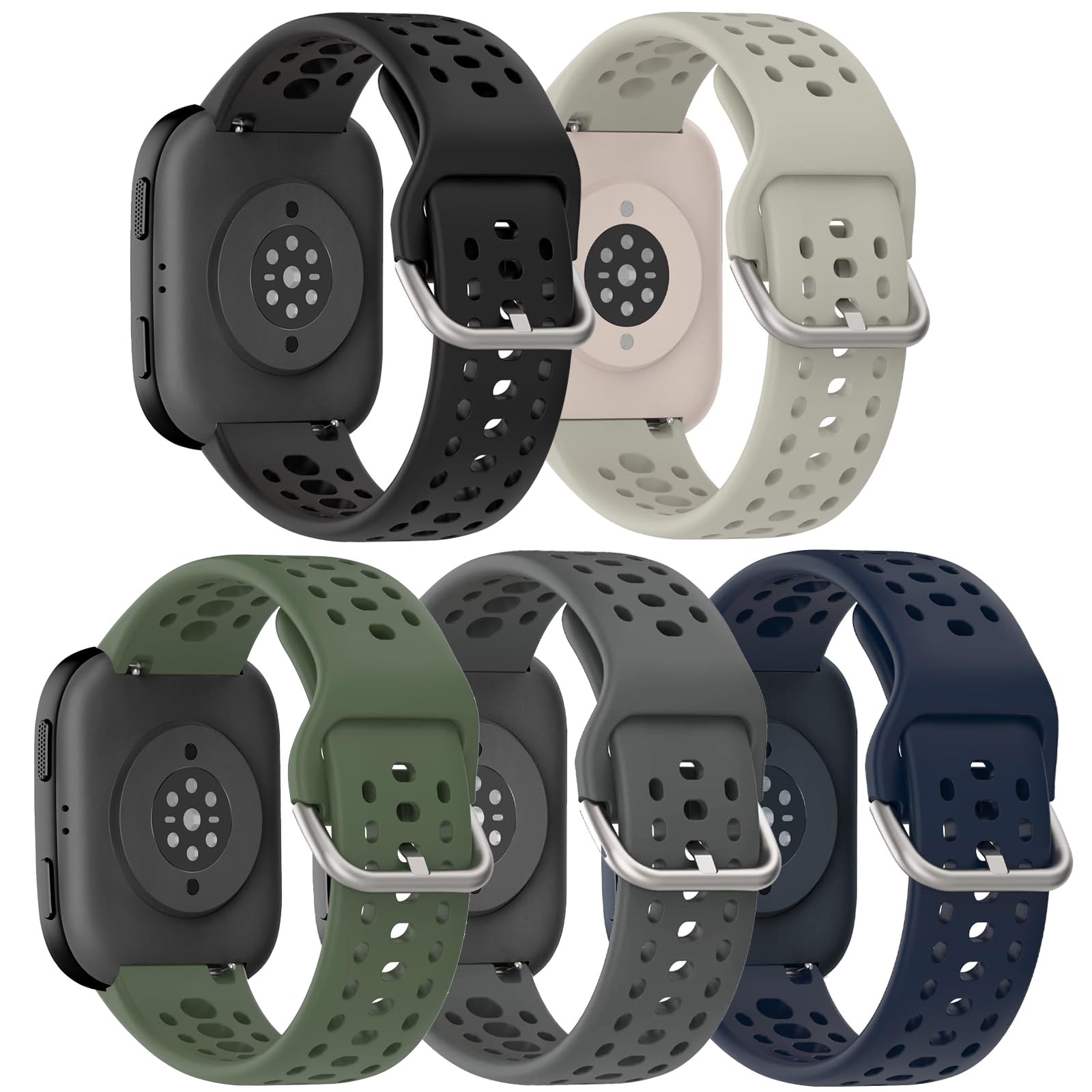 Photo 1 of ZOCOVIN Silicone Watch Bands for Amazfit Bip 6/5, GTR 4/3/2