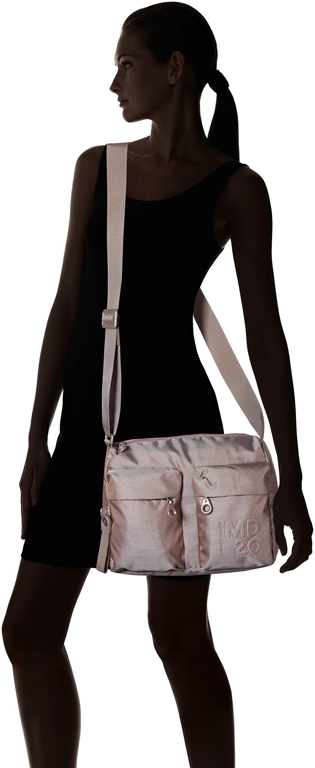 Mandarina Duck Bolso bandolera gris (Iron Gate) Md 20 P10qmtt7 21x15x8 (L x H x W)