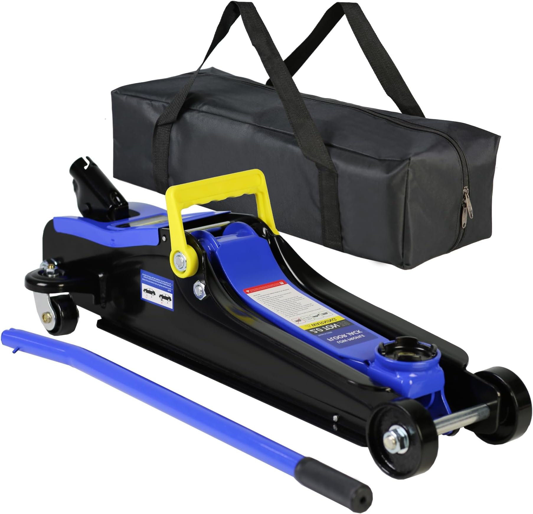 2 Ton Floor Jack (4,000 lbs), Hydraulic car Jack, Low Profile Floor Jack, Lifting