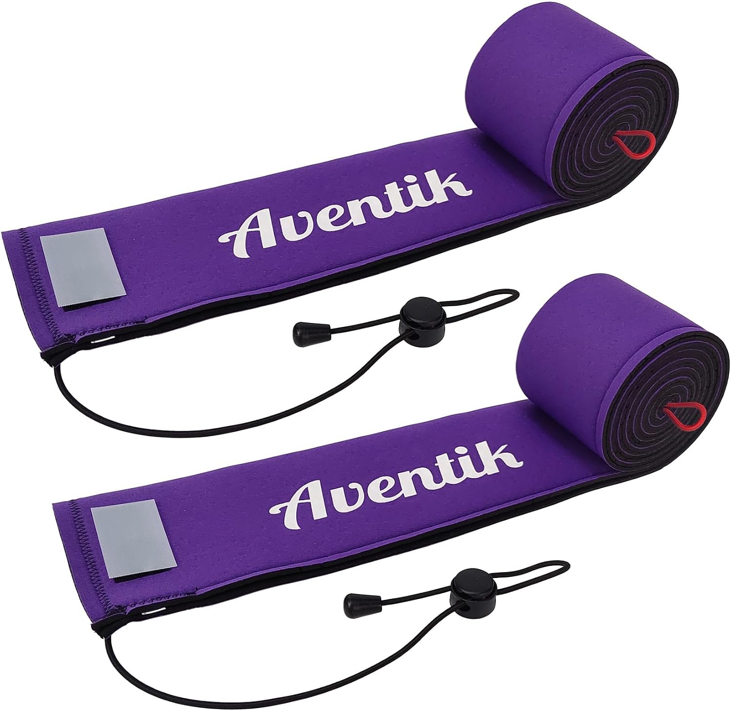 Aventik Lightproof Neoprene Rod Sleeve – Protective Fishing Rod Sock Cover with Hanging Loop & Adjustable Lanyard for Casting, Spinning & Trolling Rods