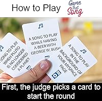 Vista 2 de Game That Song Expansión de mezcla de 2000, 50 cartas nuevas, juego de cartas de música para familiares, adultos y adolescentes. Divertida diversión