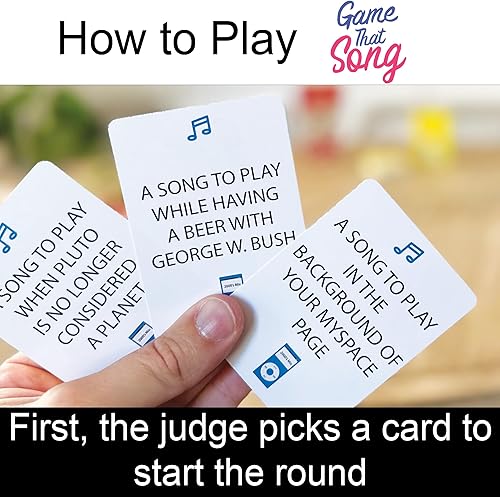 Miniatura 2 de Game That Song Expansión de mezcla de 2000, 50 cartas nuevas, juego de cartas de música para familiares, adultos y adolescentes. Divertida diversión