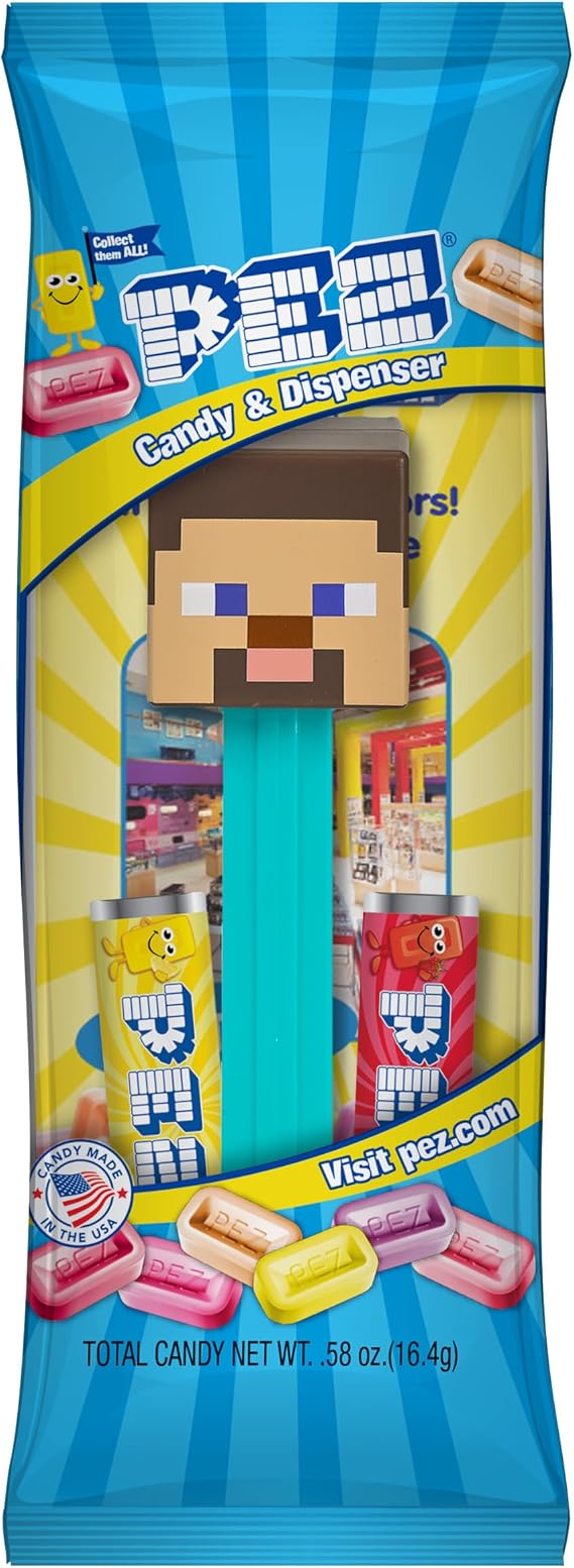 Minecraft PEZ Party Pack (12 عبوة - كل ملفوفة على حدة)