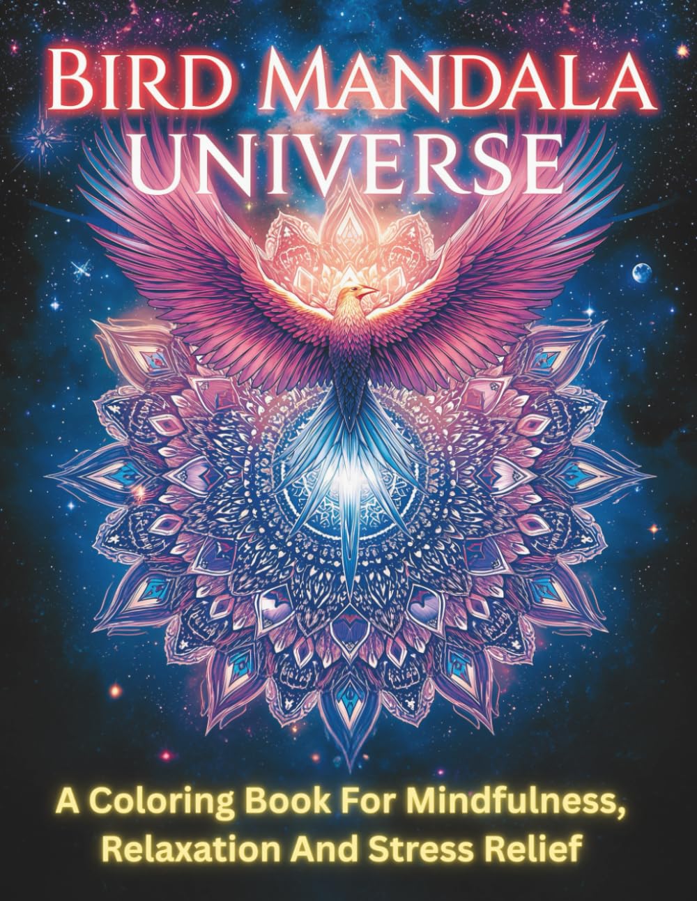 Bird Mandala Universe: A Coloring Book For Mindfulness, Relaxation And Stress Relief