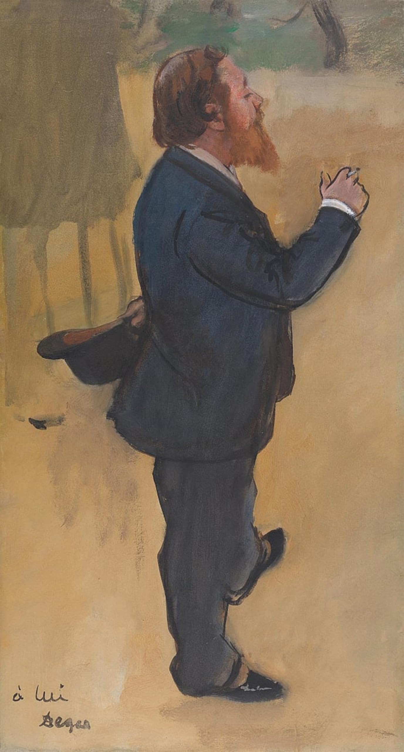 ARTXLXXBN Famous Prints Artwork Pictures Poster Painting Art Carlo Pellegrini by Edgar Degas Artwork Landscape Pictures for Home Decor 60x90cm