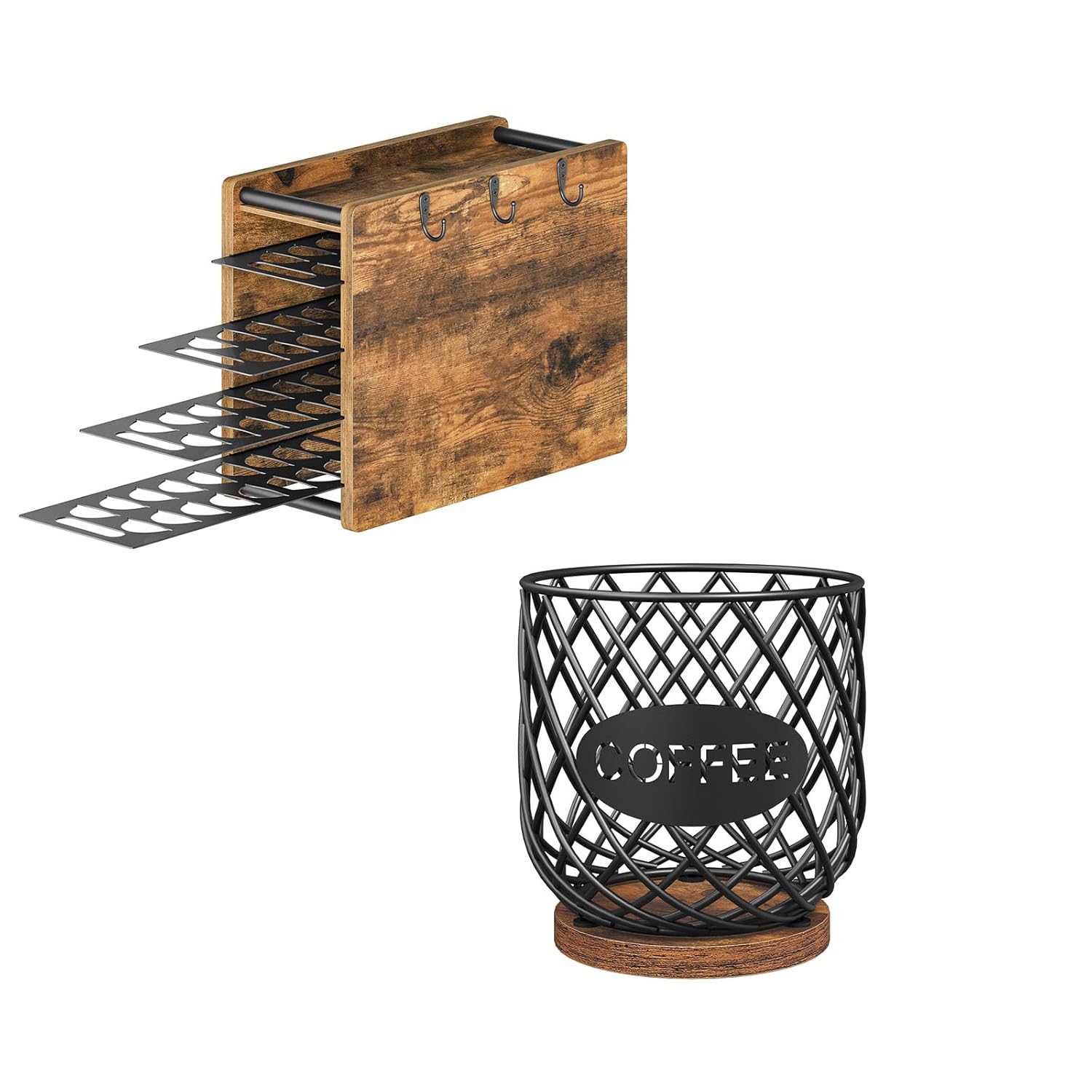 Coffee Pod Drawer Holder, 72 Pods Large Capacity, 4 Tier Holder for Vertuo, Coffee Pod Organizer for Countertop, Coffee Pod Holder Organizer, Holder for K Cup, Large Capacity Coffee Pod Basket