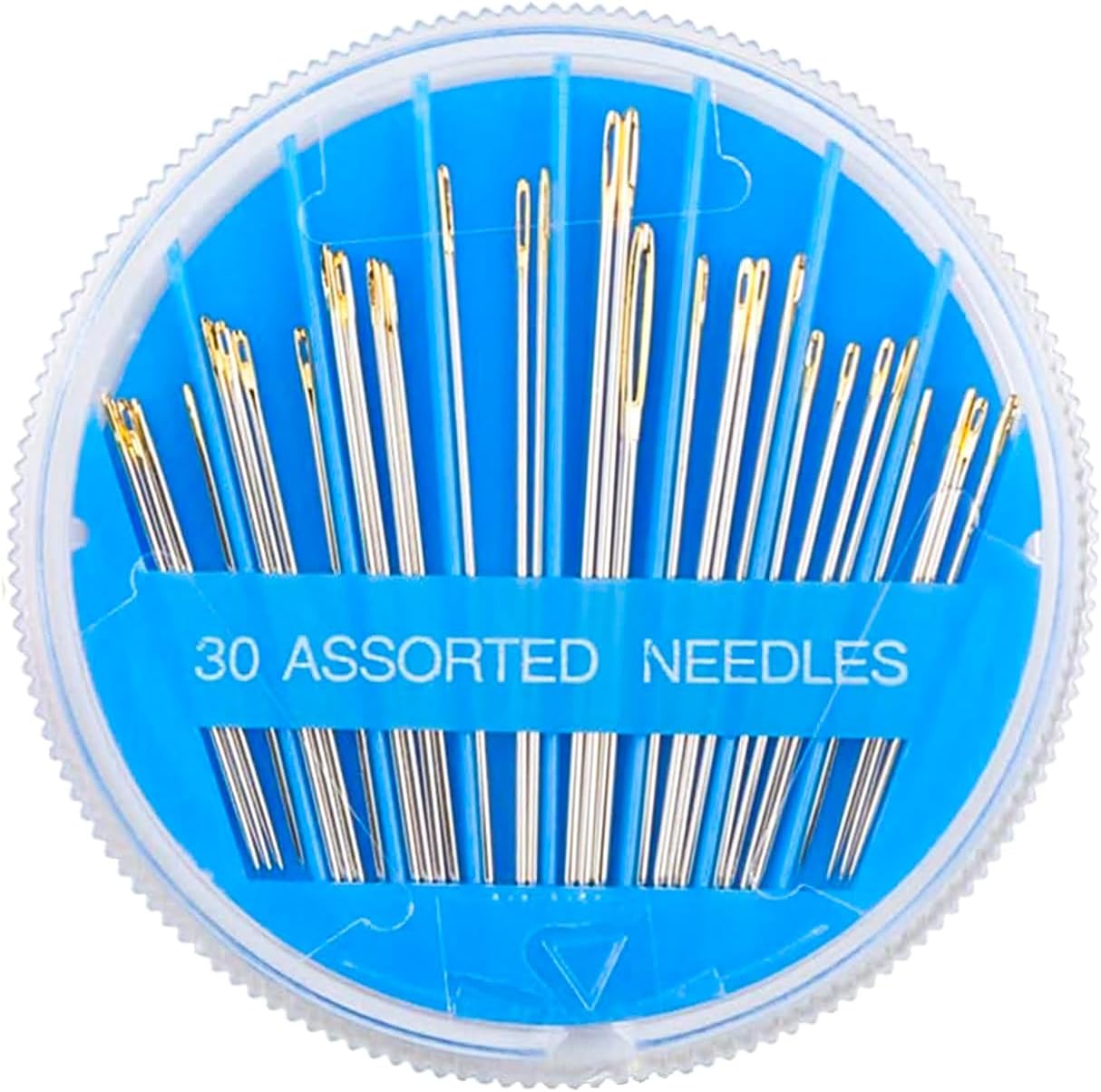 Acooruiteng 30 Piece Sewing Needles Sharp Embroidery Needles with Plastic Box Tapestry Needle Hand Sewing Needles Stitching Needles for DIY Needlework Normal Type and Sewing