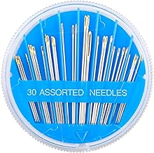 30-Pack Sewing Needles Embroidery Needles with plastic needle box sewing needles hand embroidery needles set sewing needle for DIY,Sewing and Mending,Embroidery