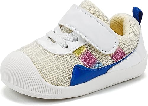 Zapatos para bebé niño y niña, zapatillas antideslizantes para bebés, transpirables, ligeros, primeros zapatos para caminar de niños pequeños, 6 12