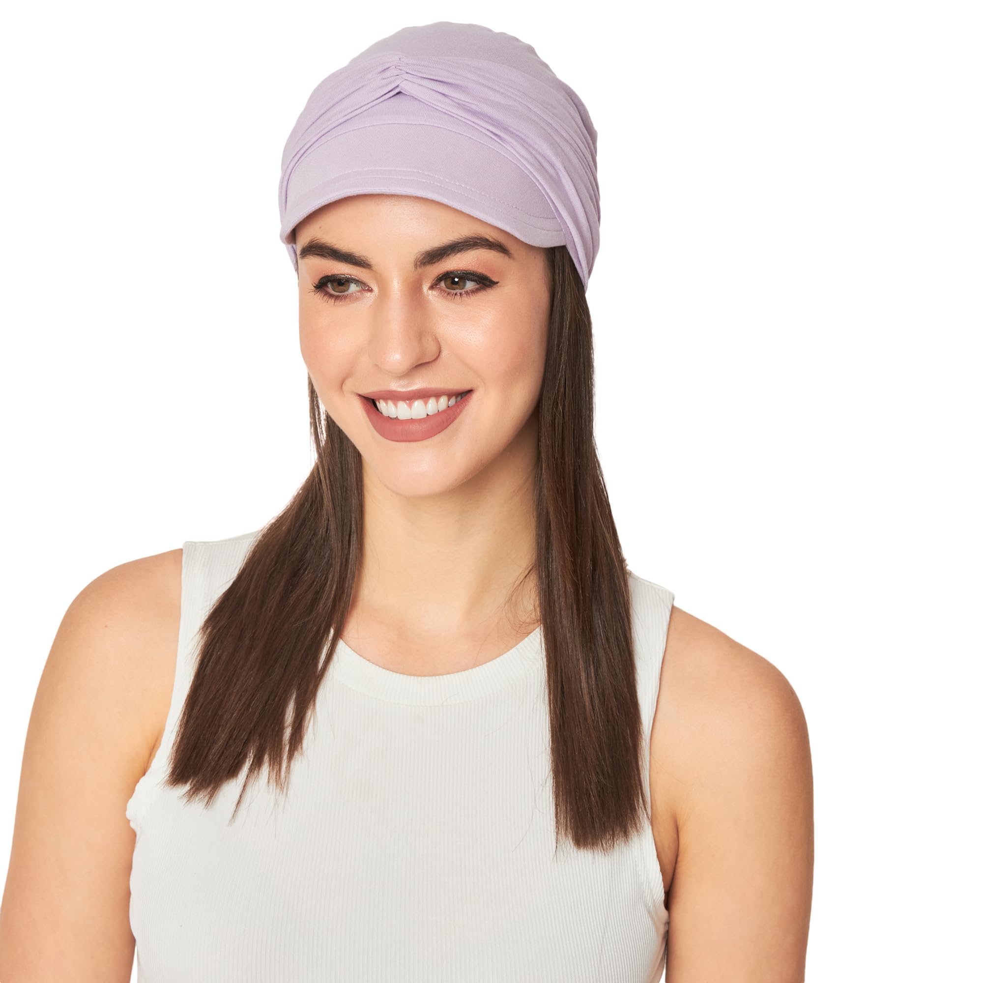 2464 Chemo New Boy Visor Cap For Women Bamboo Fashion Hat Woman… Reversible Summer Chemo Headwear, UPF 50+ Sun Protection  main image 2