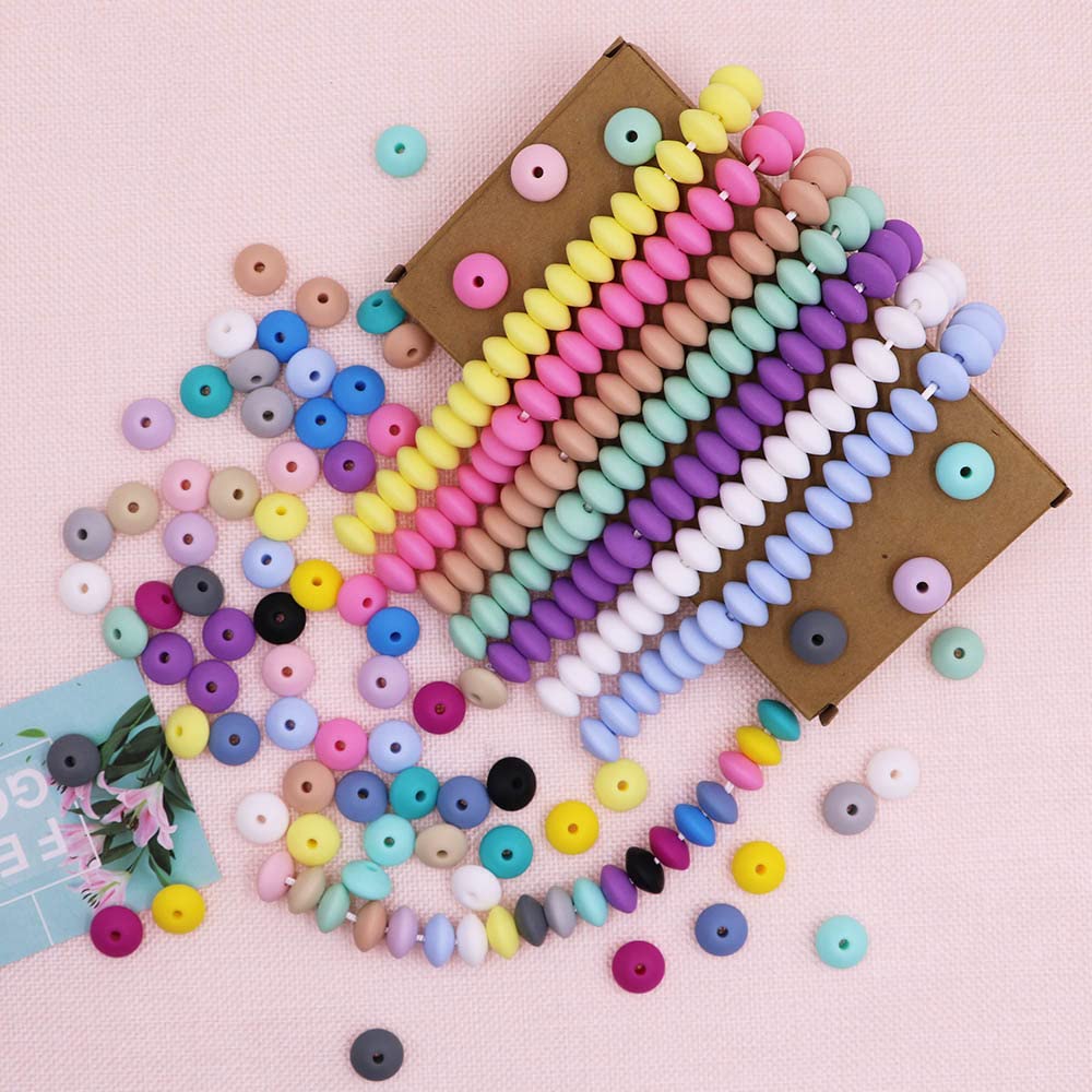 450pcs Perles De Poney 12mm Colorées - Perles Acryliques DIY Coeurs Pour Bijoux Et Artisanat