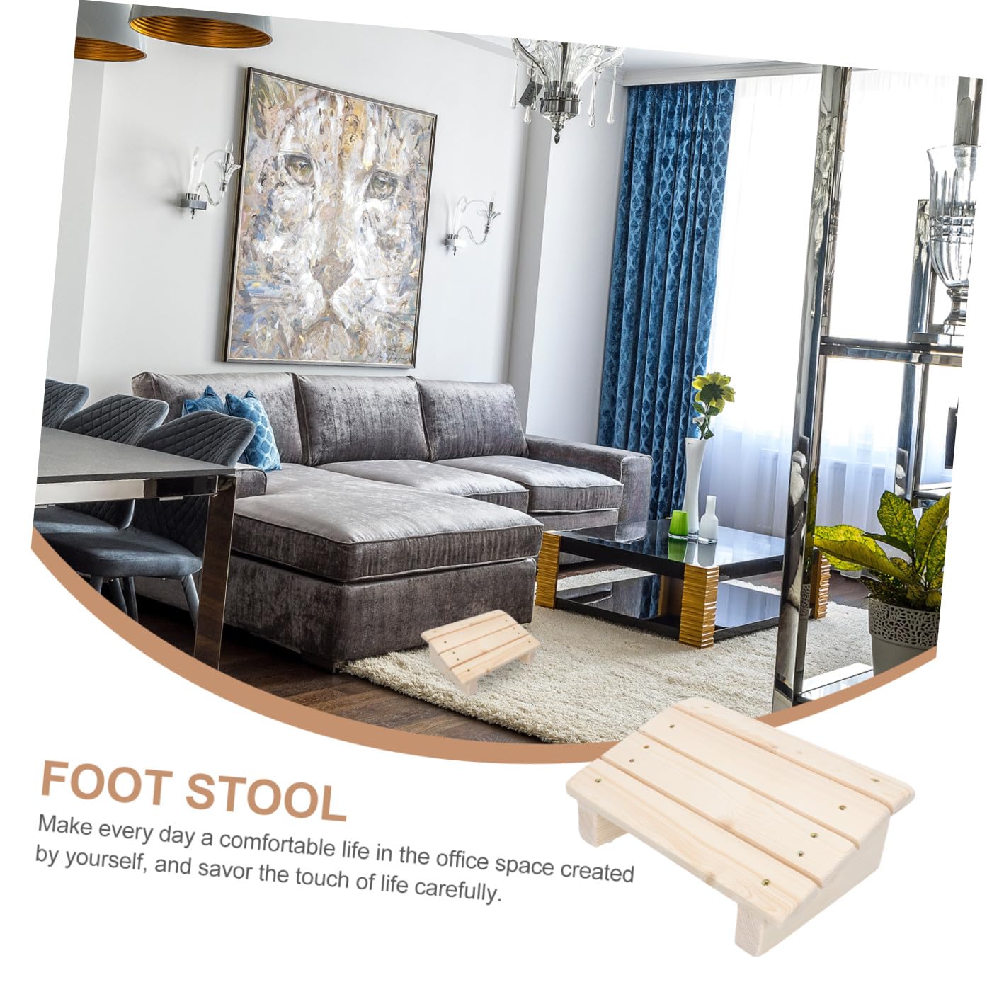 iplusmile Poggiapiedi Da Ufficio in Legno Massello 30x20x11 Cm Inclinato Supporto Poggiapiedi Ergonomico Portatile Per Casa e Studio