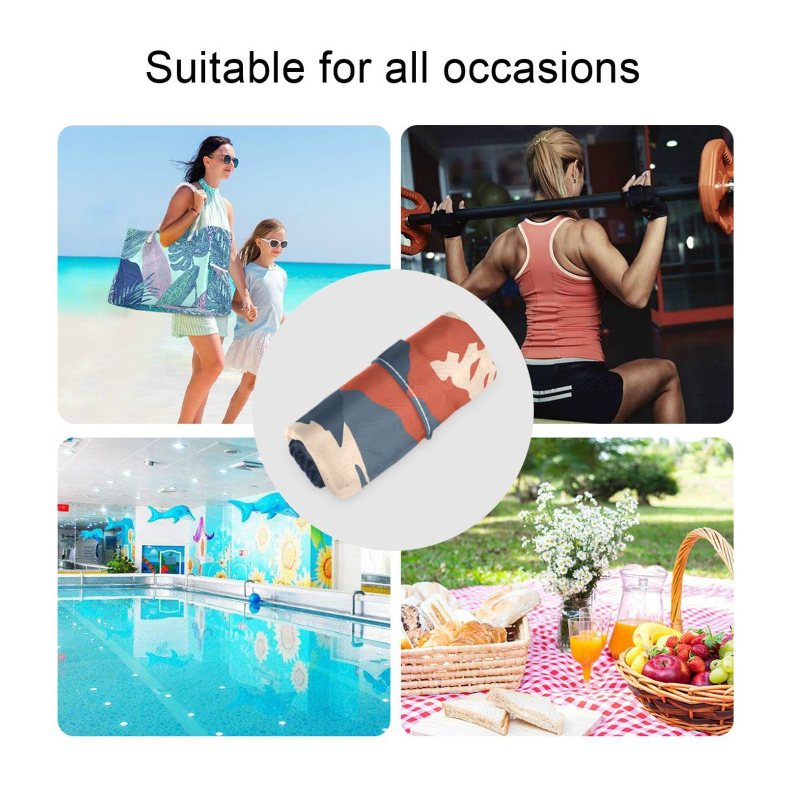 Kigai 2 Stück Sun Mountain Nass-Trockentaschen, wasserdicht, wiederverwendbar, Stoffwindeln, für Reisen, Windeln, schmutzige Fitnesskleidung und Toilettenartikel