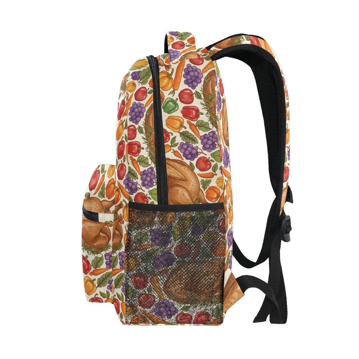 Kinder-Rucksack mit Brathähnchen-Motiv, für Jungen, Mädchen, Studenten, große Rucksäcke für Grundschule, Schultertasche, Büchertasche