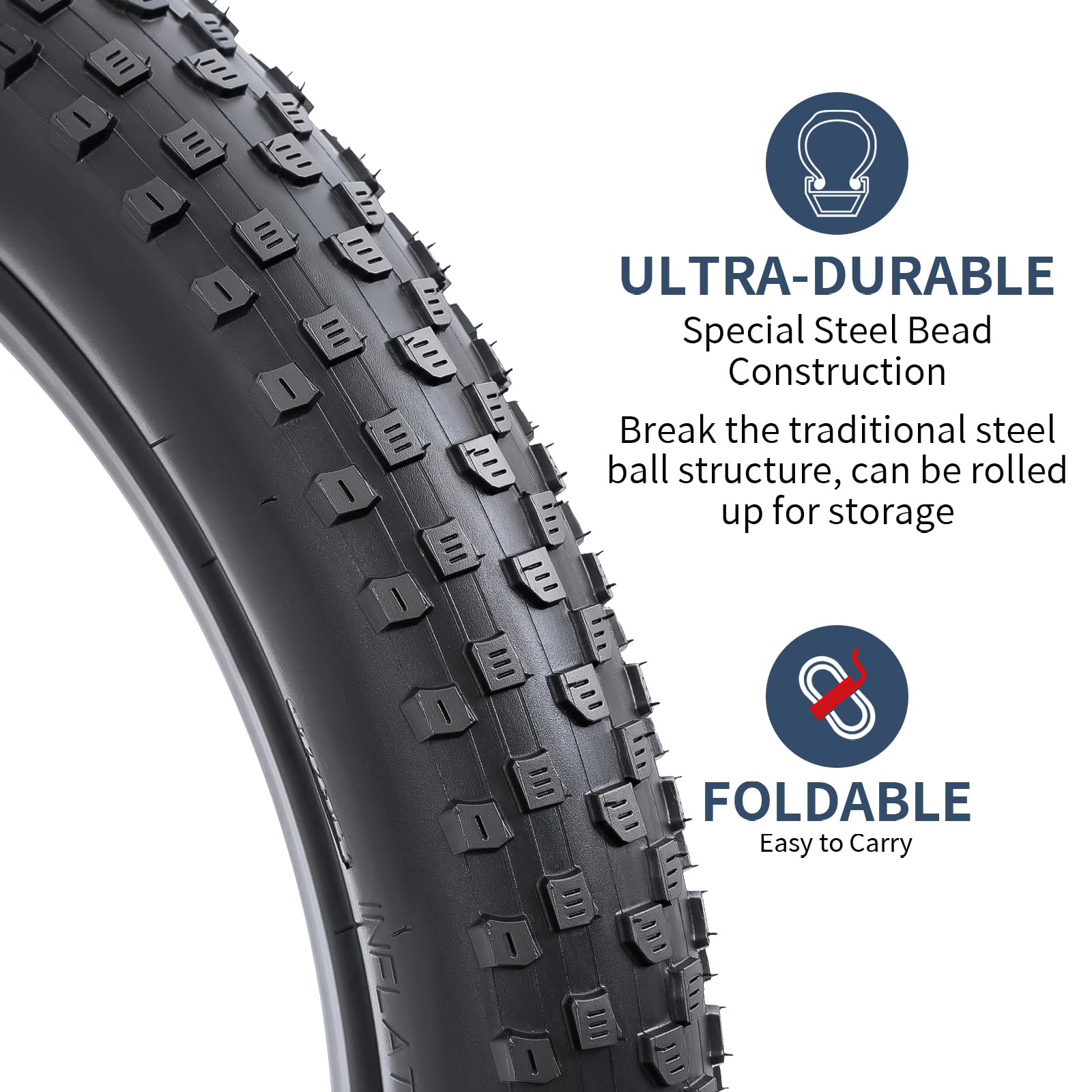 Yunscm Bicycle Tire 20x1 95 Bike Tire Tube YUNSCM 2-PCS 20