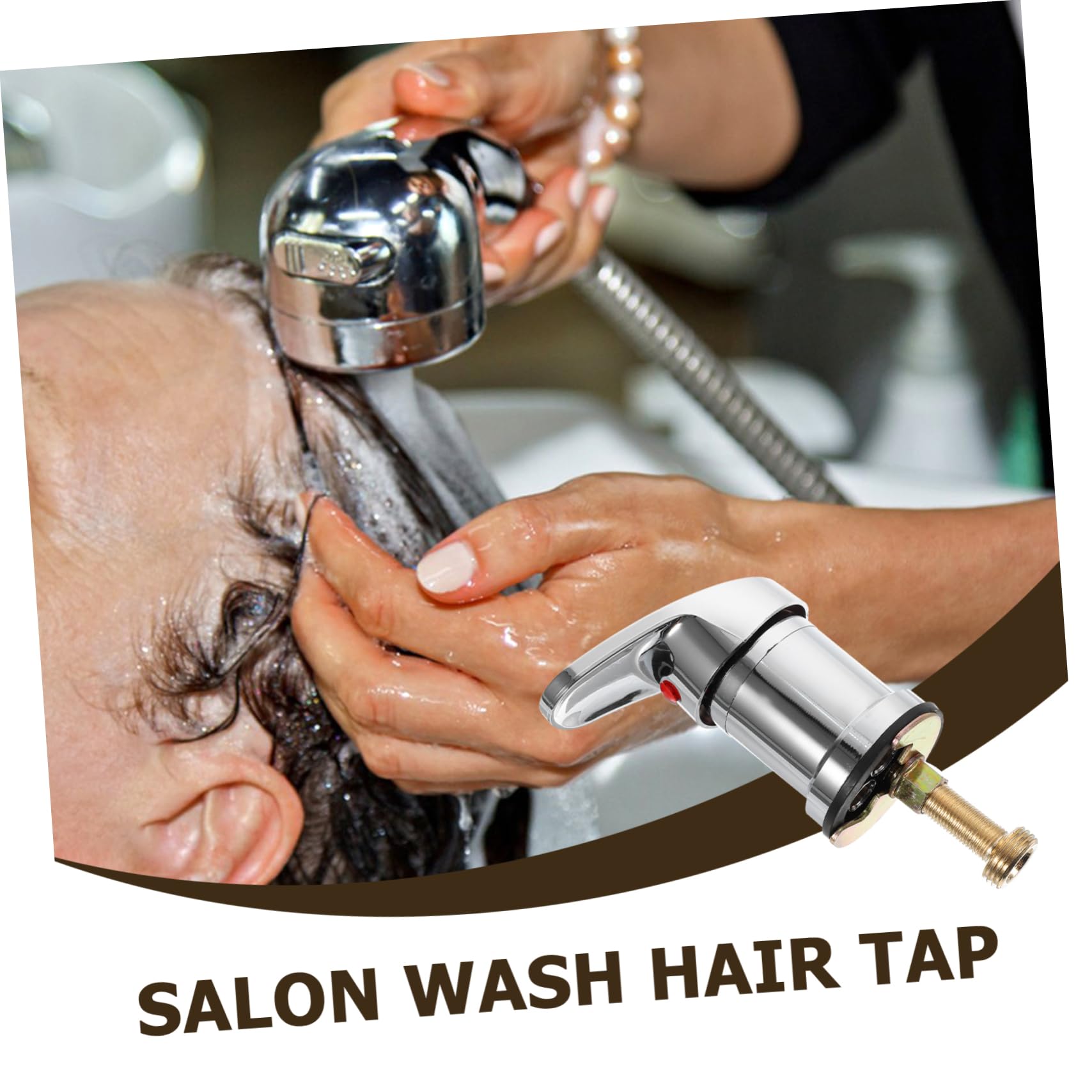 SHINEOFI Rubinetto Per Shampoo Professionale Miscelatore Fredda Accessorio Parrucchiere Design Ergonomico e Facile Controllo Temperatura Per Lavaggio