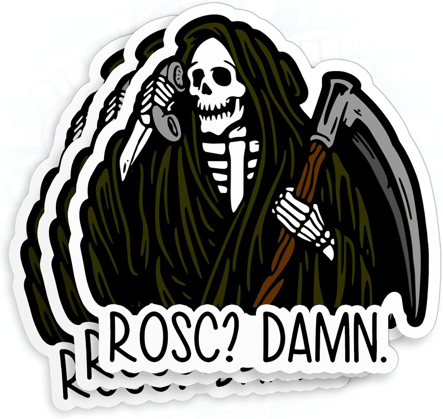 (3枚) ROSC Damn ステッカー
