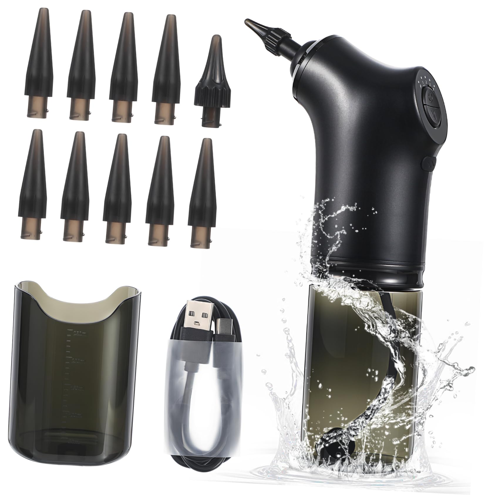 FRCOLOR Kit De Limpieza De Oídos Eléctrico Eliminador De Cerumen Lavador De Oídos Para Adultos