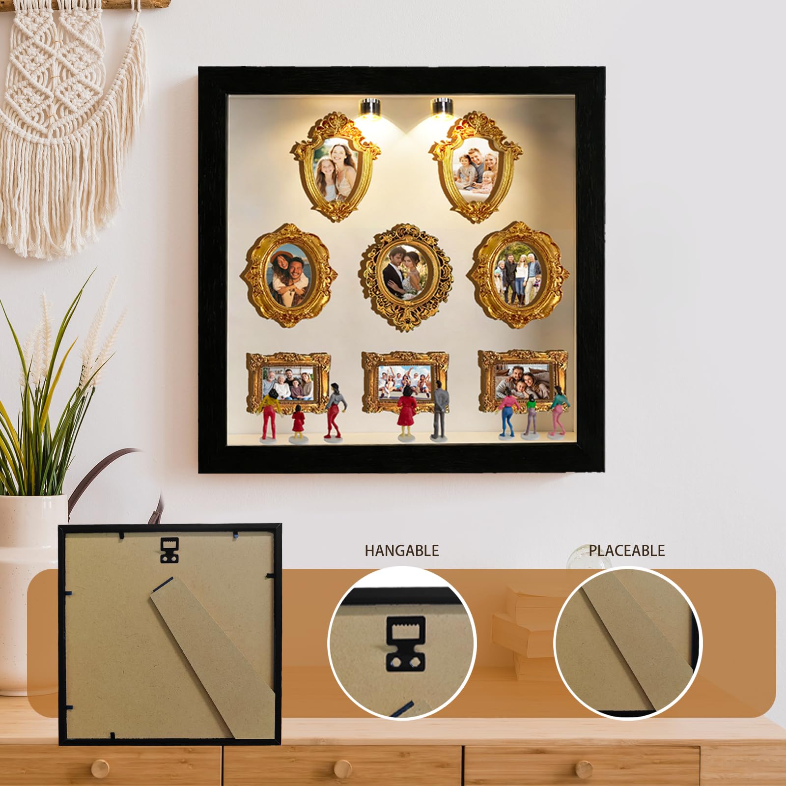 LUKIUP Mini Museum Siluetas Box DIY Siluetas