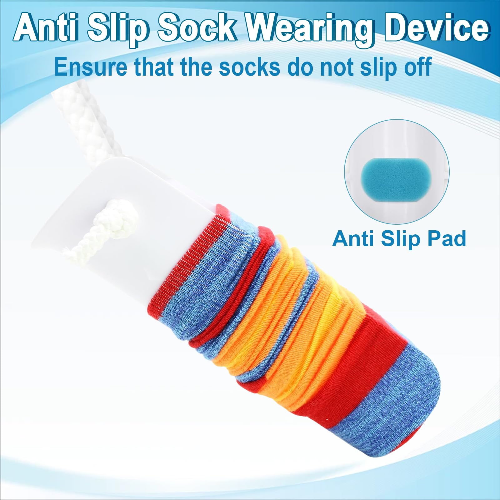 Aiuto per calze, calze a forma di U, per anziani e disabili, per calze e calze a compressione