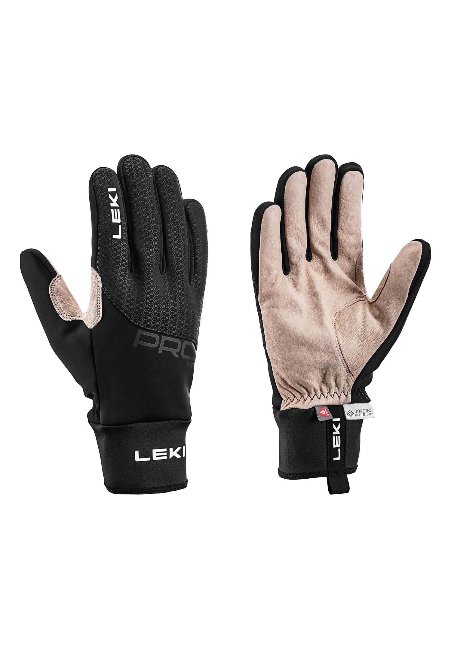 LEKI Guanti unisex PRC Premium Thermo Plus per sci di fondo Running Black-Sabbie