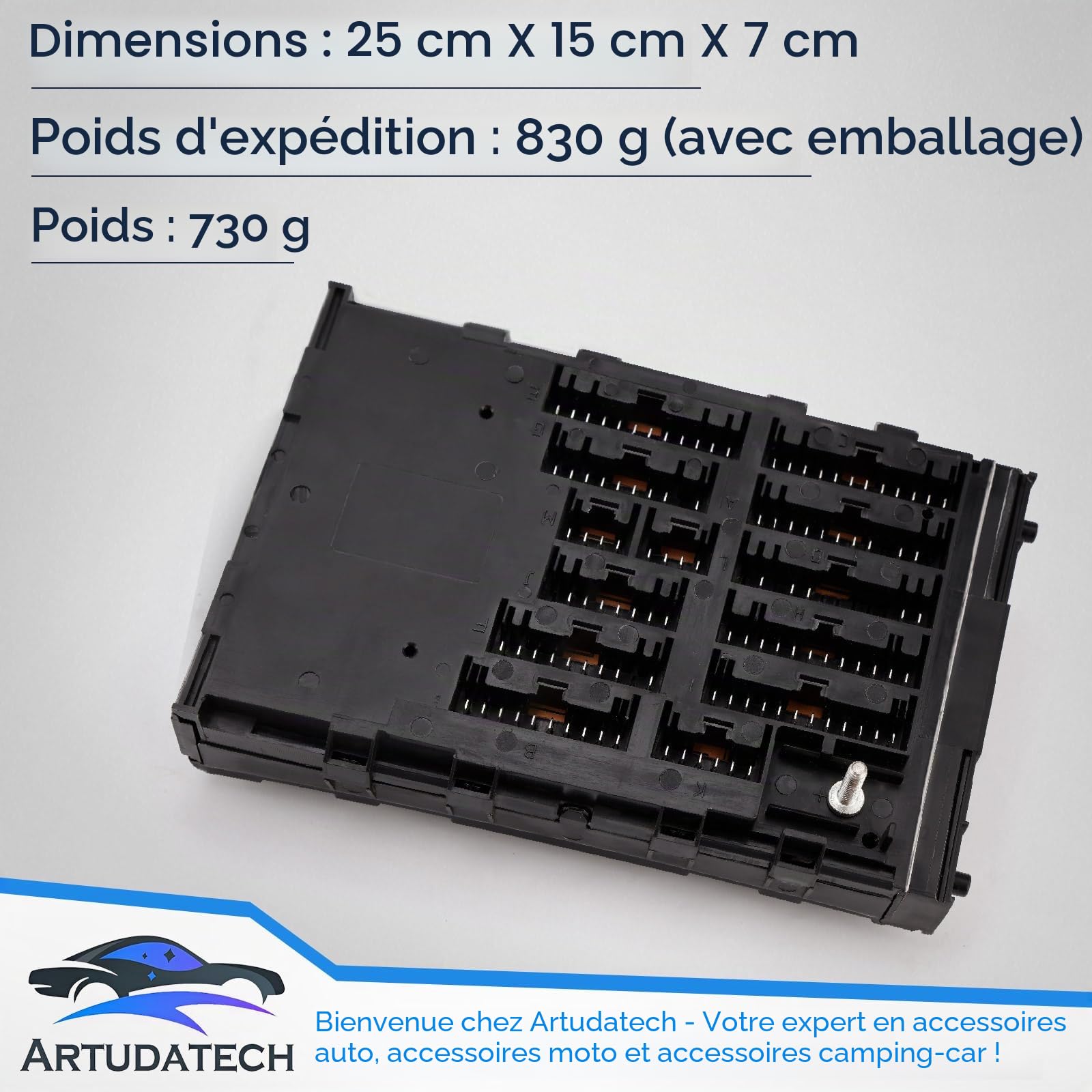 Boîte à fusibles pour voiture d'origine 2997086 4838244 pour Iveco Daily II III 1989-2006 - Fusibles plats pour véhicule 112 broches - Pièces de tuning auto de remplacement