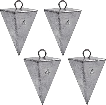 Pyramid Sinker Fishing Weights Surf Fishing Sinkers Saltwater Fishing Weights Fishing Gear Tackle 1oz-8oz