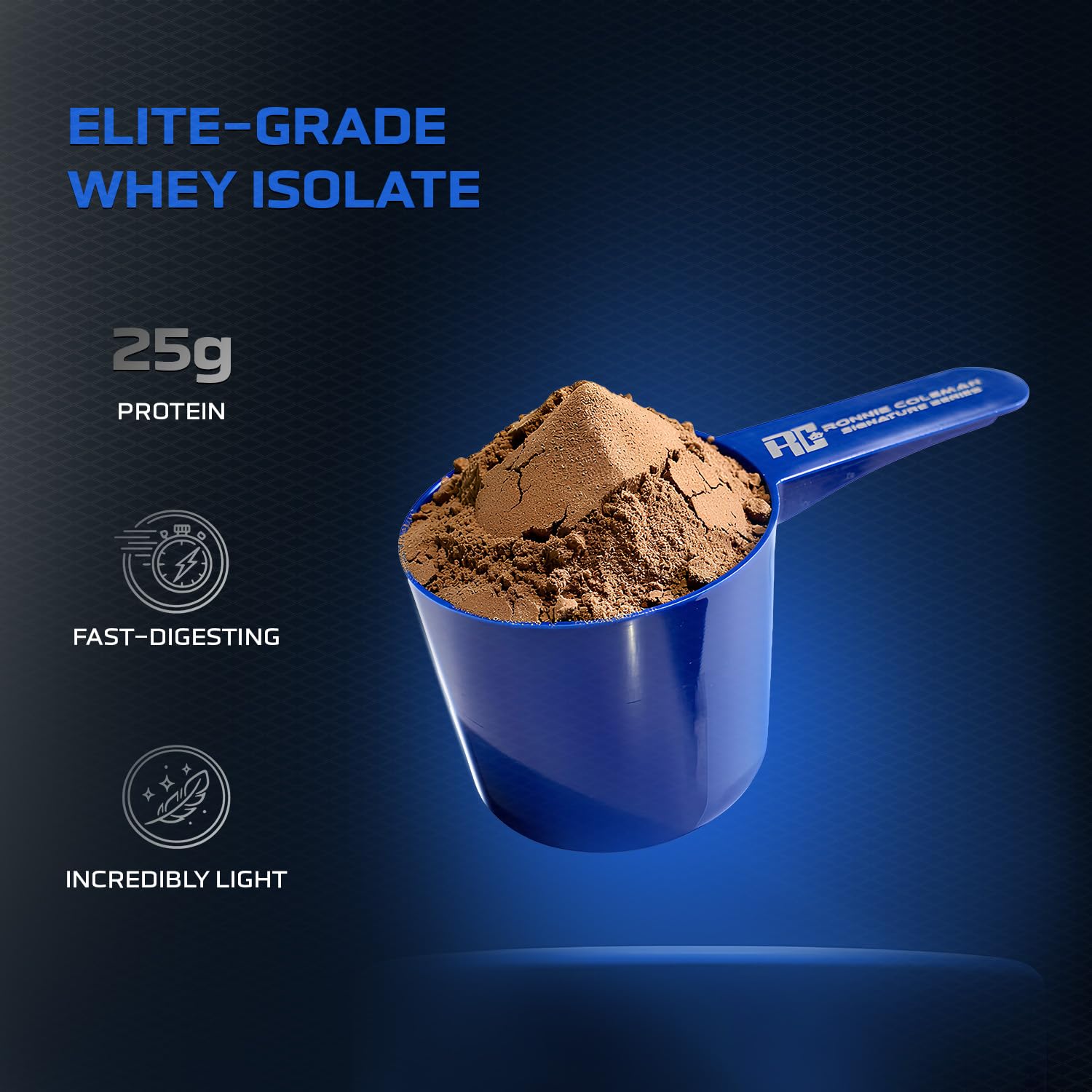 Ronnie Coleman Signature Series Iso-Tropic Max, German Chocolate Cake (73 Servings, 2.27kg / 5lbs) | Premium Whey Isolate Protein Powder — Amazon image 3
