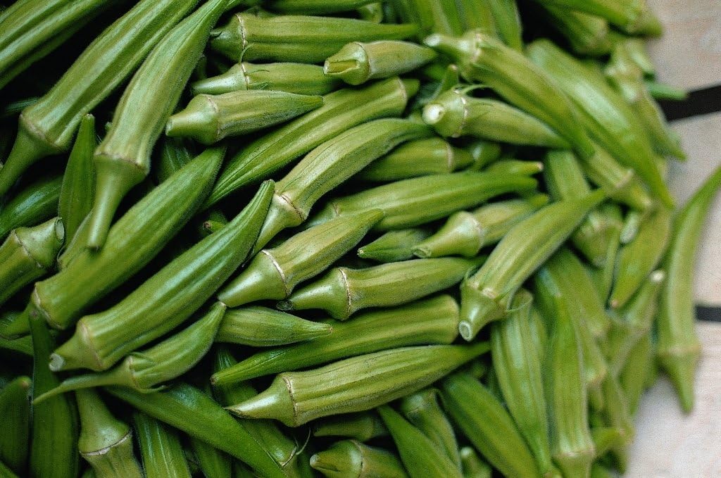 Okra Clemson Spineless 40-4000 Seeds Heirloom non gmo delicious tender pods (4000)