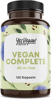 Vegan Multivitamin & Minerals with 14 Vitamins including B12, Iodine, Iron, Choline…