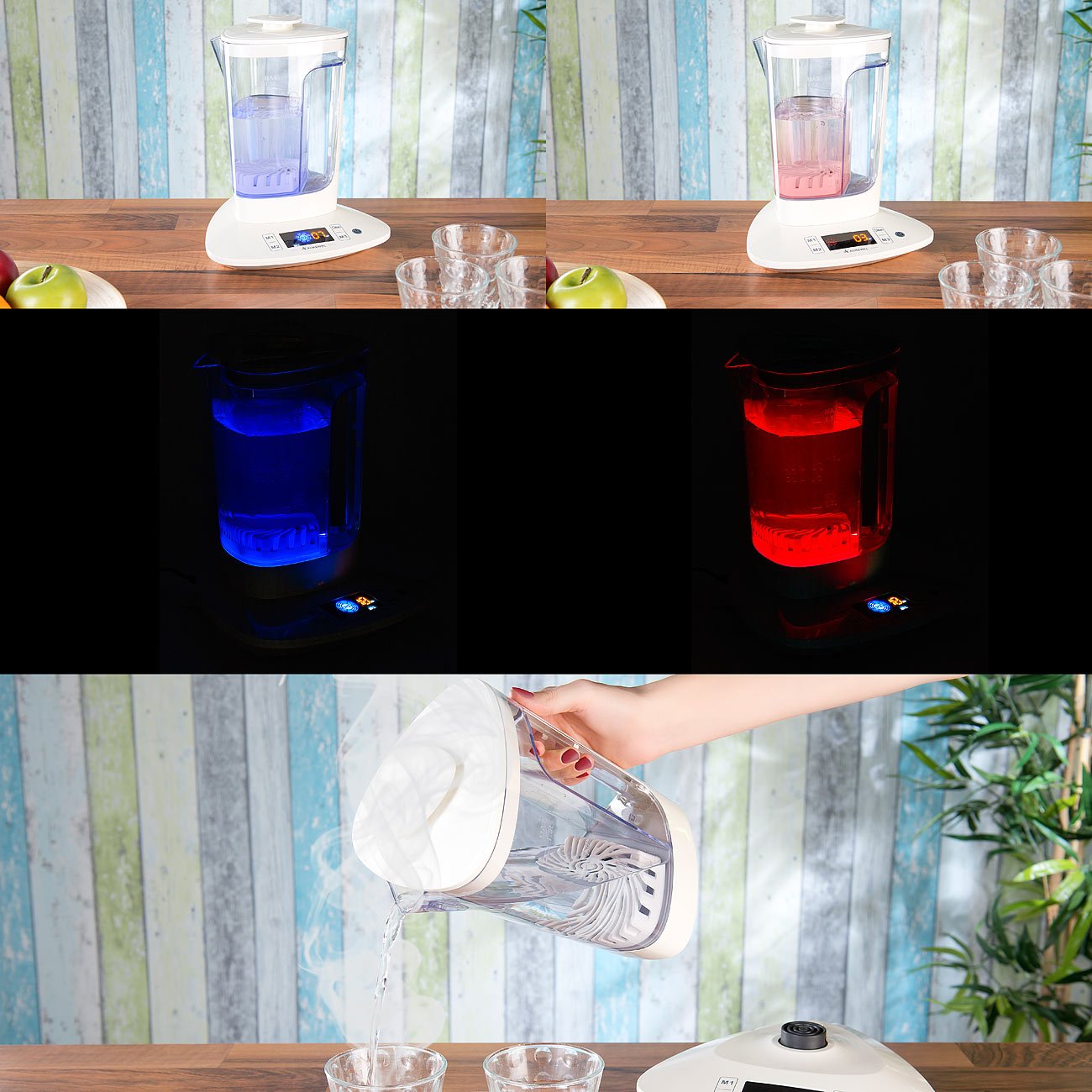Ioniseur deau 1,5 L à écran LCD [Rosenstein & Söhne]