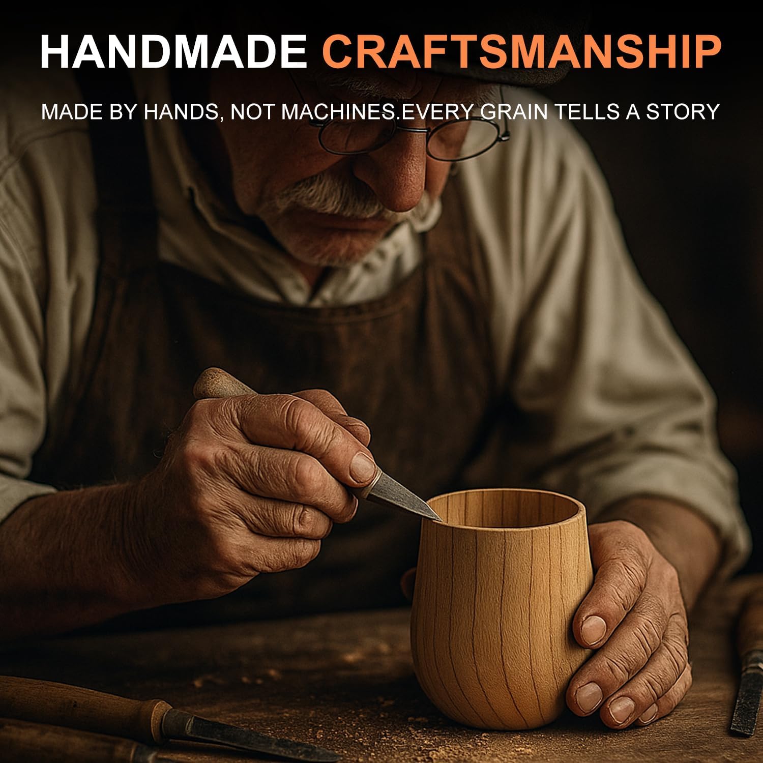 Bourbon Gifts for Mens Year Old Birthday Whiskey Glasses Cool Wooden Cups Christmas Drinking Gift for Him Husband Brother Dad Best Bourbon Gift Wood Whiskey Lovers Tumbler Man Male Buffalo Trace Gifts - Image 6