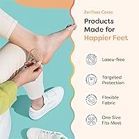 Vista 6 de ZenToes Almohadillas para callos para la parte inferior del pie, fieltro autoadhesivo con diseño en forma de U, cojines para aliviar el dolor
