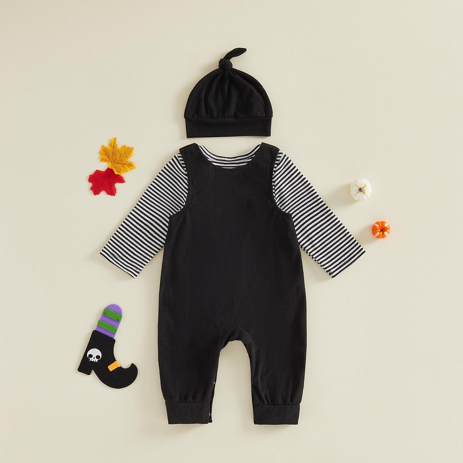 Baby Boy Thanksgiving Outfit Newborn Stripe Romper+Turkey Overall Pants+Hat | Infant Boy Fall Outfits Little Turkey Outfit,First Thanksgiving Outfit,Smocked Turkey Embroidery Suspender Overalls Set
