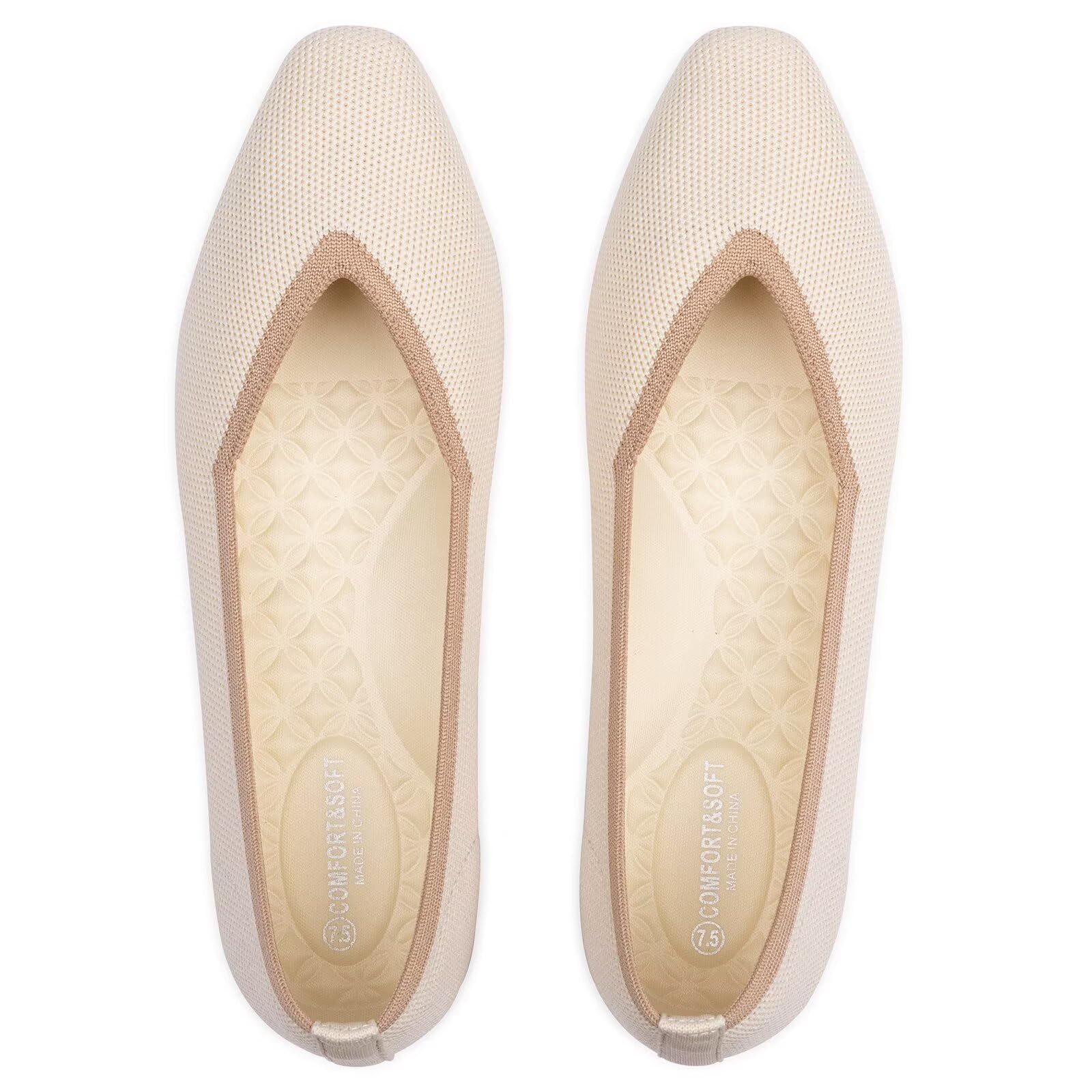 Frank Mully Damen-Strickschuhe mit eckiger Zehenpartie – atmungsaktiv, leicht und mit Fußgewölbeunterstützung für ganztägigen