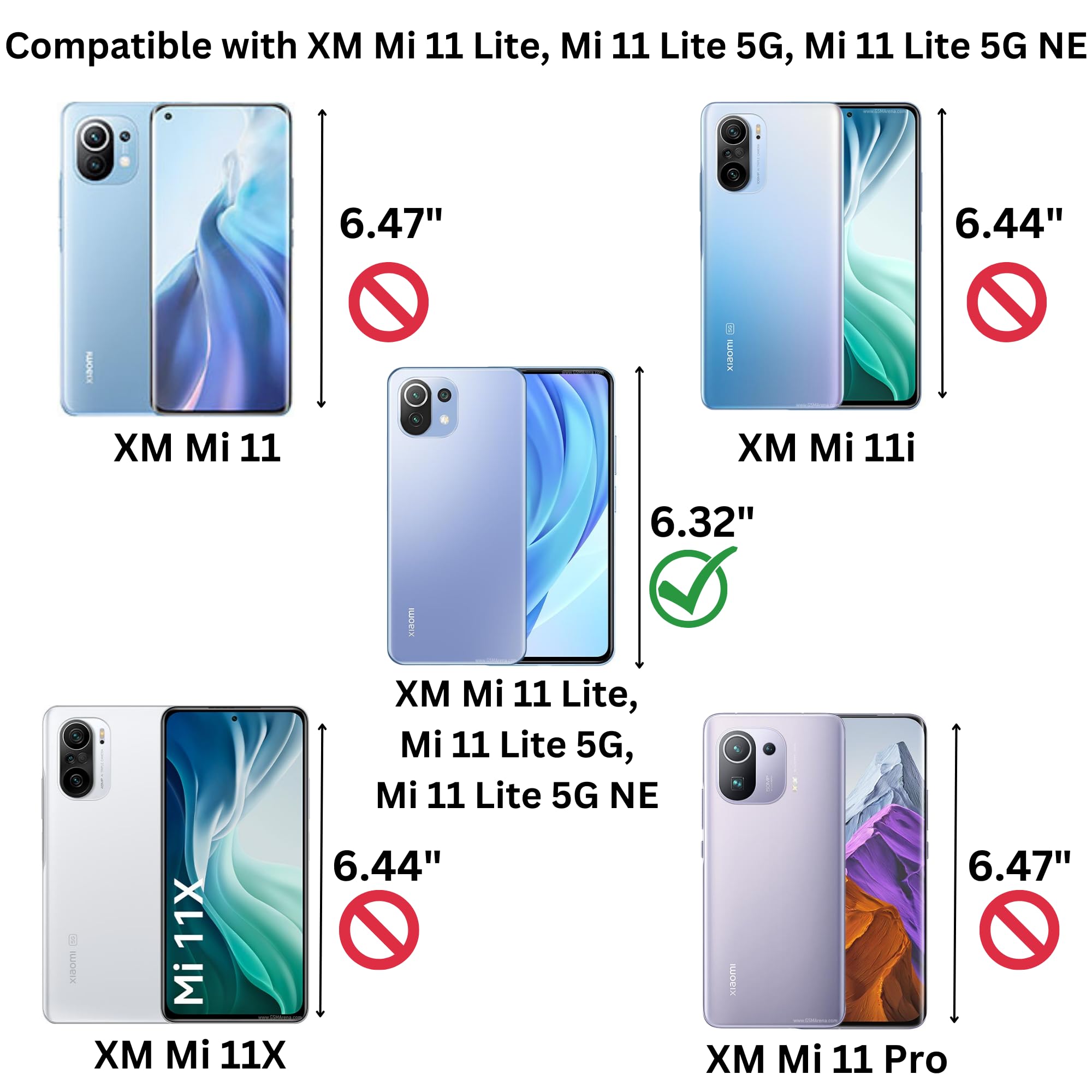 Amazon.com: Casecious Compatible with Xiaomi Mi 11 Lite or 11 Lite