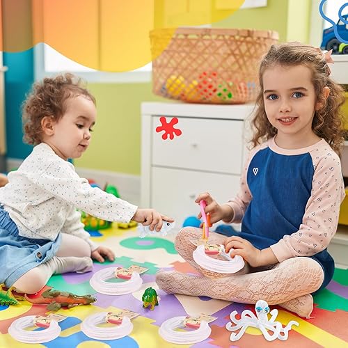 Miniatura 6 de Caydo Limpiadores de tuberías de bobina de Navidad, limpiadores de pipas blancas artesanales con tallos de felpilla de 32.8 pies para niños,
